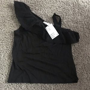 NEW W/TAGS H&M girls one shoulder top